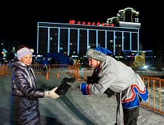 «Валенки-шоу» развернулось на главной площади Благовещенска 31 декабря