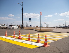В Благовещенске обновляют дорожную разметку 