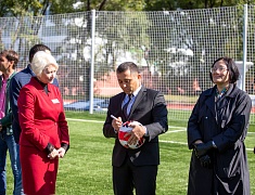В Благовещенске открыли стадион Алексеевской гимназии