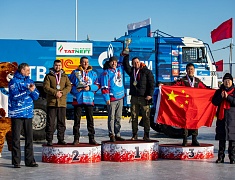 Автомобильные гонки в рамках Международного российско-китайского фестиваля зимних видов спорта