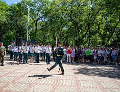 В Благовещенске открыли временный мемориал памяти участников локальных войн и конфликтов
