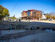 Мэр Благовещенска Олег Имамеев в рамках выездного совещания проконтролировал ход работ на улице Горького