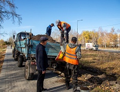 К общегородскому субботнику присоединились работники администрации Благовещенска