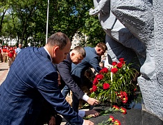 В Благовещенске открыли временный мемориал памяти участников локальных войн и конфликтов