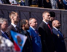 Торжественное прохождение войск Благовещенского гарнизона