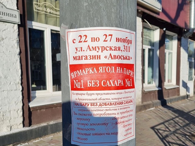 Еще один горе-предприниматель понесет наказание за расклейку рекламы в Благовещенске 