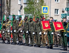 Торжественное прохождение войск Благовещенского гарнизона