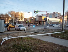 Мэр амурской столицы Олег Имамеев проконтролировал работы по замене ливневого коллектора на улице Пушкина