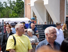 Благовещенск встретил уникальный агитпоезд Минобороны