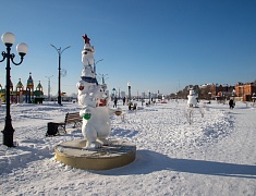 Благовещенск преображается к Новому году