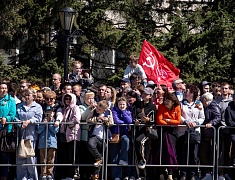 Торжественное прохождение войск Благовещенского гарнизона