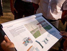 Ход работ в Ломоносовском сквере проинспектировал мэр Благовещенска Олег Имамеев