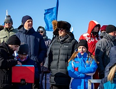 Автомобильные гонки в рамках Международного российско-китайского фестиваля зимних видов спорта