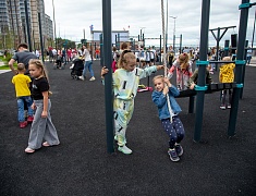 Торжественное открытие набережной реки Зея