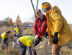 В рамках акции «Город берегу» большой субботник прошел на улице Чайковского