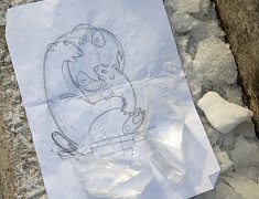 Фигуры изо льда украсили площадь возле Общественно-культурного центра в Благовещенске