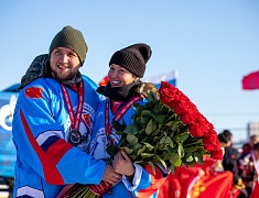 Автомобильные гонки в рамках Международного российско-китайского фестиваля зимних видов спорта