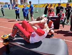 Семья из Благовещенска на областном Фестивале ГТО