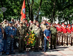 В Благовещенске открыли временный мемориал памяти участников локальных войн и конфликтов