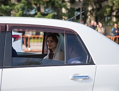 Парад семей и трудовых династий в честь празднования дня рождения Благовещенска