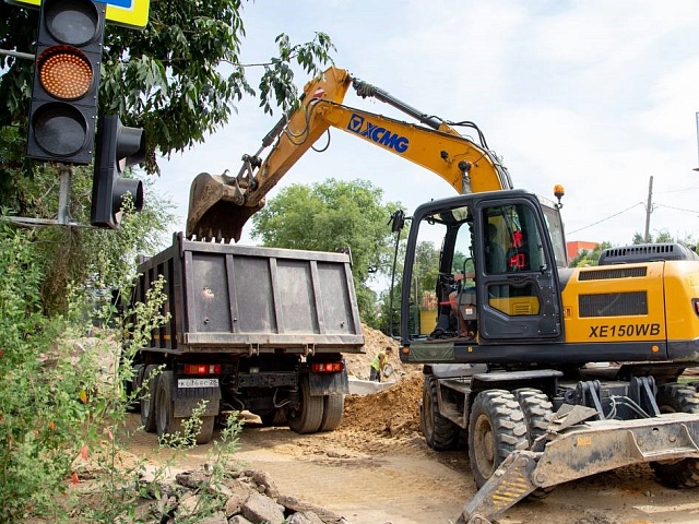 В Благовещенске модернизируют сети теплоснабжения на Артиллерийской 