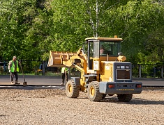 Рабочее совещание мэра Благовещенска Олега Имамеева по строительству умной спортивной площадки в Моховой пади