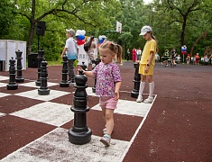 В Первомайском парке Благовещенска появилась шахматная площадка