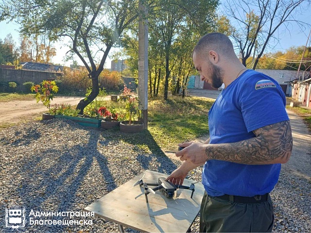 Благовещенские спасатели ежедневно проводят рейды по предупреждению природных пожаров