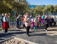 В Благовещенске открыли территории, благоустроенные по программе «1000 дворов» 