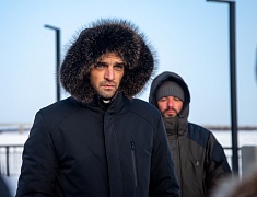 Темпы работ по возведению берегоукрепления Амура и Зеи оценили мэр амурской столицы Олег Имамеев