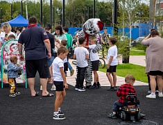 Торжественное открытие набережной реки Зея