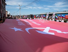 Благовещенск встретил уникальный агитпоезд Минобороны