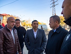 Мэр Благовещенска Олег Имамеев в рамках выездного совещания проконтролировал ход работ на улице Горького