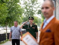 В Благовещенске торжественно открыли «Мурал Победы»