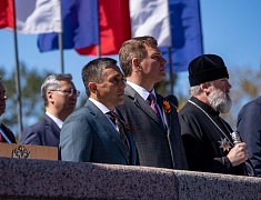 Торжественное прохождение войск Благовещенского гарнизона