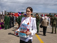 Ретропоезд «Победа» прибыл в Благовещенск