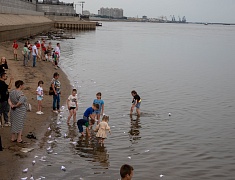 В Благовещенске прошла акция, посвященная Дню памяти детей-жертв войны в Донбассе