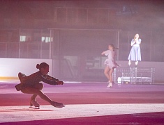 Юные благовещенские фигуристы представили программу «Помним сердцем», посвященную Дню Победы