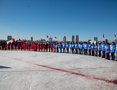 Автомобильные гонки в рамках Международного российско-китайского фестиваля зимних видов спорта