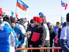 Соревнования по хоккею в рамках Международного российско-китайского фестиваля зимних видов спорта