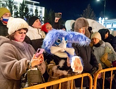 «Валенки-шоу» развернулось на главной площади Благовещенска 31 декабря