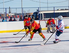 Соревнования по хоккею в рамках Международного российско-китайского фестиваля зимних видов спорта