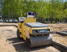 В Моховой Пади строят «умную» спортивную площадку 