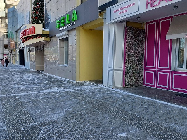 Благовещенские предприниматели очищают свою территорию от снега