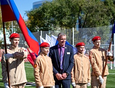 В Благовещенске открыли стадион Алексеевской гимназии