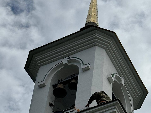 Колокольню Храма Албазинской иконы Божией Матери в Благовещенске спасли от подтоплений