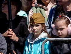 Торжественное прохождение войск Благовещенского гарнизона