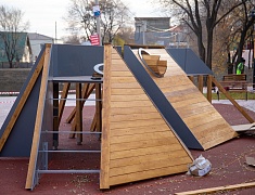 Мэр Олег Имамеев проконтролировал работы по благоустройству территории в Плодопитомнике