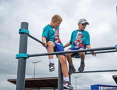 Торжественное открытие набережной реки Зея