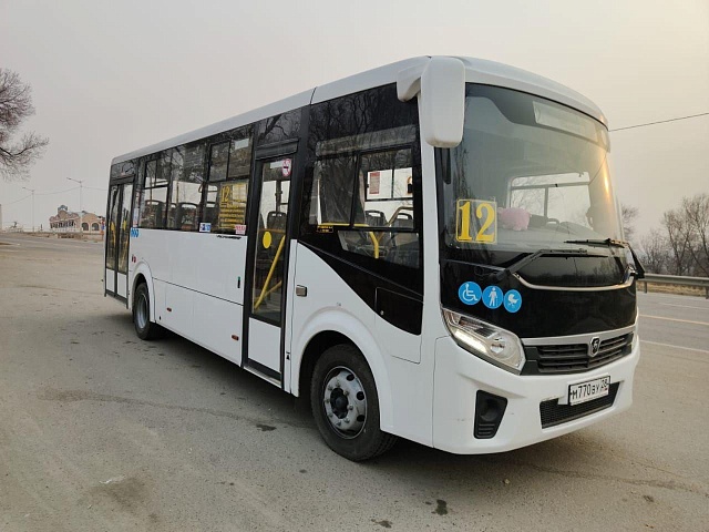 Газели маршрута № 12 в Благовещенске заменили комфортабельные и вместительные автобусы марки ПАЗ